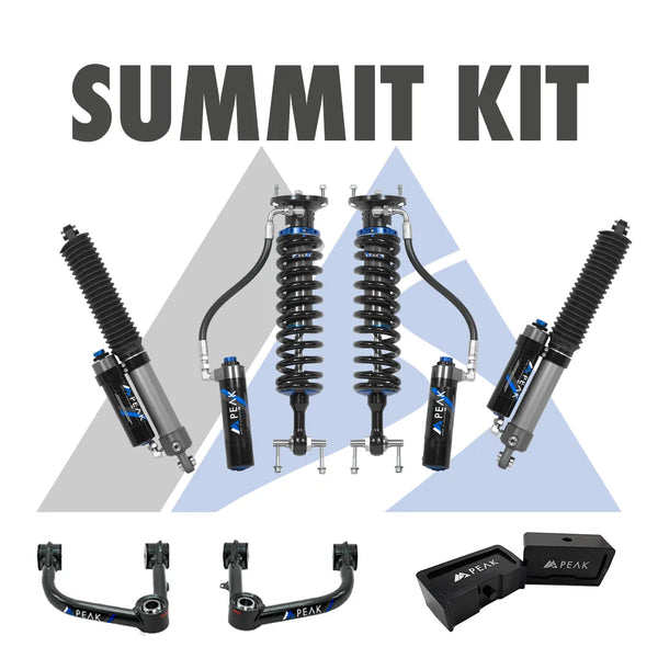 Peak Suspension 2.5" DSC Coilovers Summit Kit | 19+ Silverado / Sierra 1500 | 22+ ZR2 / AT4X