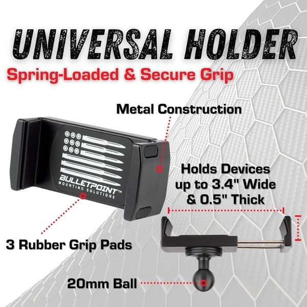 Bulletpoint Mounting Solutions RubiGrid Multi-Device Dash Mount | 2014-18 Silverado / Sierra 1500 | 2015-19 Silverado / Sierra HD