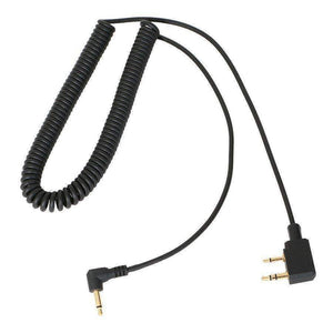 Rugged Radios Rugged and Kenwood Radio - Spotter Headset Listen Only Coil Cord - Colorado & Canyon Enthusiasts