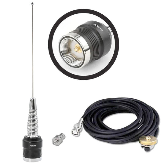 Rugged Radios UHF External Antenna Kit for Handheld Radios (UHF 450 - 470 MHz) - Colorado & Canyon Enthusiasts